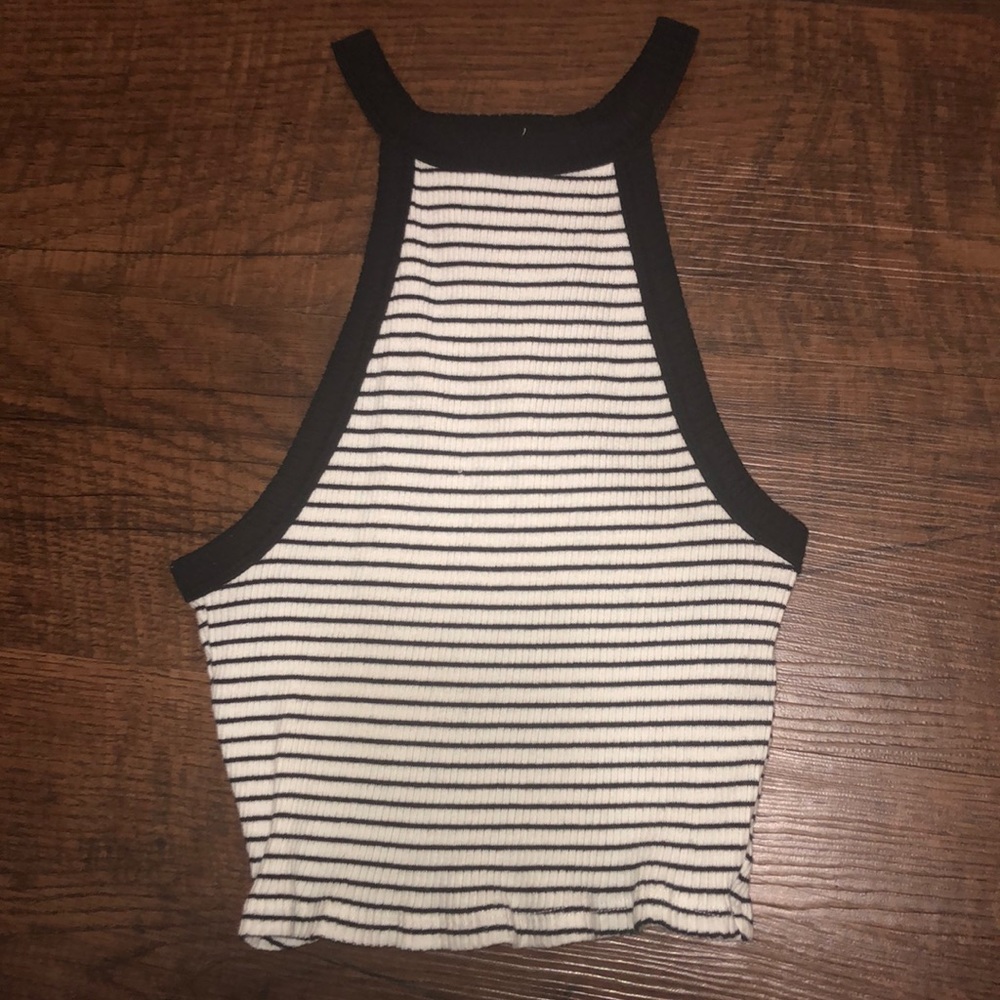 Dark blue and white shirt